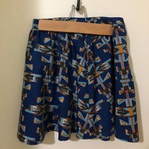 Urban Outfitters patterned skater skirt